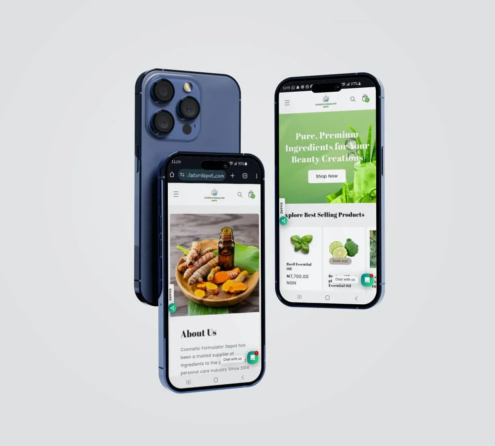 Cosmetic Website Design